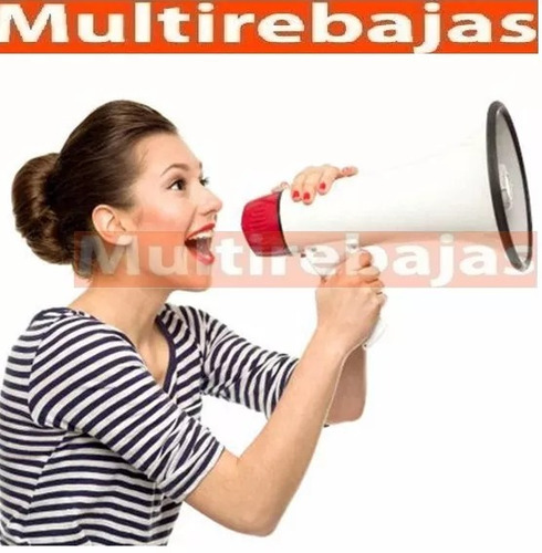 Imagen 2 de 6 de Bocina Megáfono Es De Gran Alcance Recargable