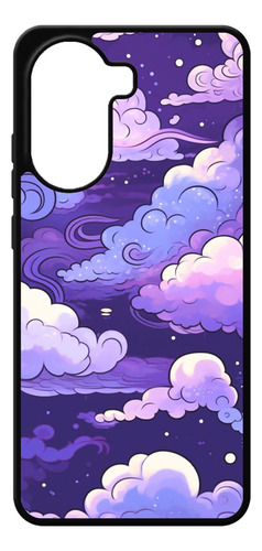 Funda Personalizada Nubes Violetas Para Tecno Infinix Infinix Pop 9