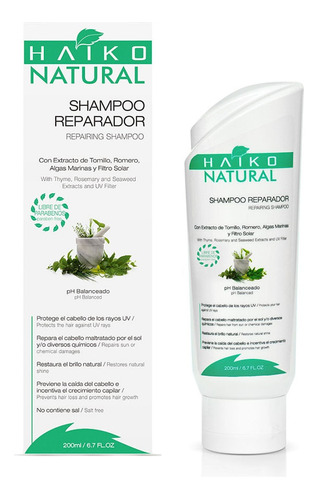  Shampoo Reparador Haiko Liquido X 200ml