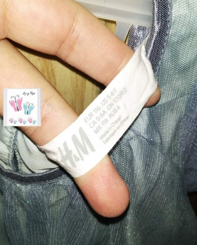 Vestido De Tul Con Brillitos Hym Para Nena Talle 5/6 Años