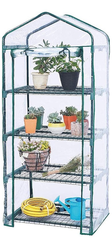 Worth Garden 4 Tier Mini Greenhouse - 63'' H X 27'' L X 19''