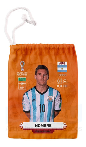 Bolsa Personalizada Messi 15x20 (10 Unidades)