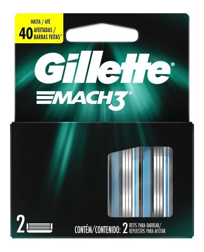 Carga Gillette Mach3 2 Cartuchos