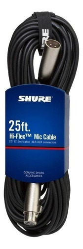 Cable Para Micrófono Shure C25j Xlr-xlr De 7.5m Cromado