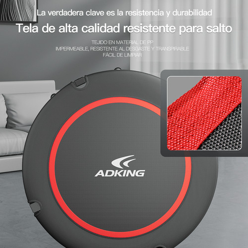 Gaoy Trampolín Fitness 40 Pulgadas Hogar Barra En U Segura Y Cómoda Entrenamiento Total Color Negro