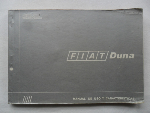 Fiat Duna 1989 S Sc Scv Naftero Manual Original Guantera