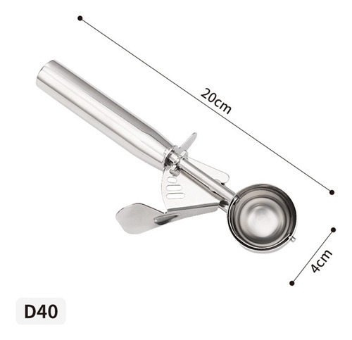Cuchara Para Helado De Acero Inoxidable Con Gatillo Cookie S