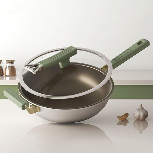 . Sartén Antiadherente Wok Antiadherente Utensilios De 34 Cm