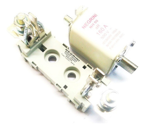 Base Nh 00 Unipolar C/ Fusível Ultra Rápido Negrini 160a