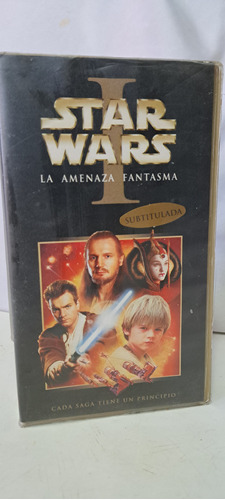 Vhs Star Wars  La Amenaza Fantasma 1 Subtitulada 