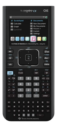 Calculadora Gráfica Texas Instruments Nspire Cx Cas, Negro E