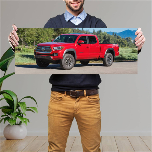 Cuadro 30x80cm Auto 2016 Toyota Tacoma Trd Off R 121