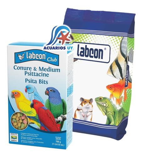 Alimento Para Loros Medianos. Labcon Club Psita Bits 700g