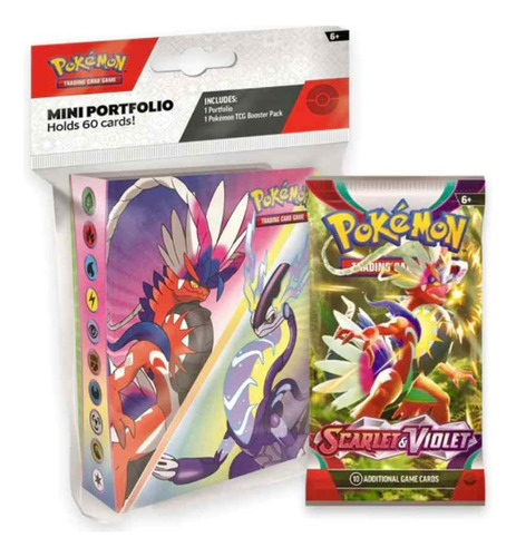 Mini Portfolio + Sobre De Pokemon Tcg Scarlet And Violet Ing