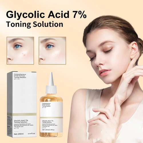 Exfoliante Facial Con Ácido Glicólico Al 7%, Astringe Los Po