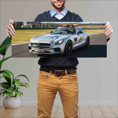 Cuadro 30x80cm Auto 2015 Mercedes Amg Gt S F1 Sa 398