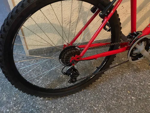 Bicicleta Mountain Bike Roja Rodado 26