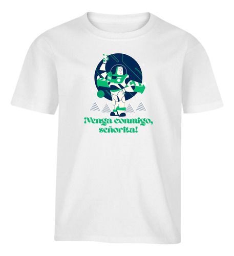 Pixar Playera Infantil Toy Story Buzz Modo Español Oficial