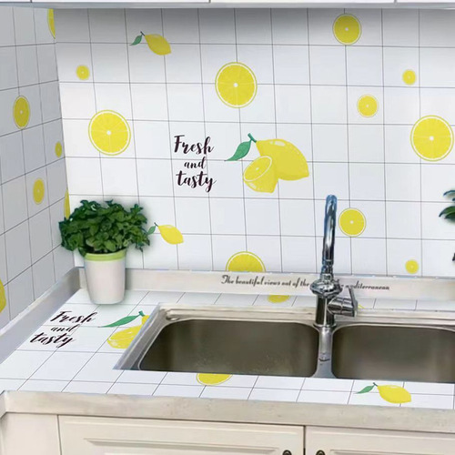60x500cm Pegatinas De Aceite E Impermeables Para La Cocina
