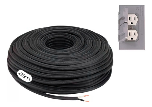 Pack: Cable Uso Rudo 2x12 Con 25m Y Contacto Para Exterior