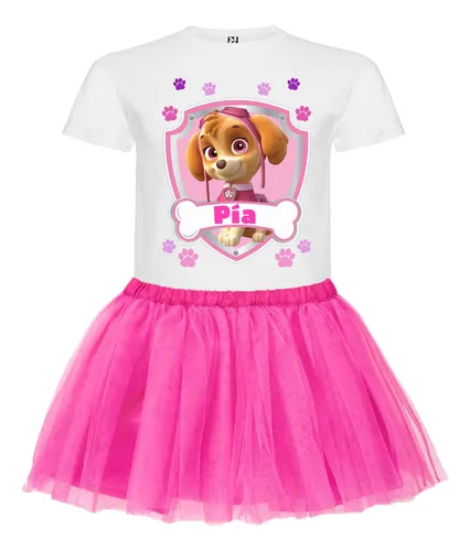 Conjunto Cumpleaños Minnie Niñas Personalizado Polera + Tutú