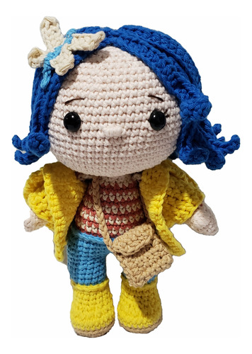 Amigurumi Coraline Muñeca Tejido Al Crochet