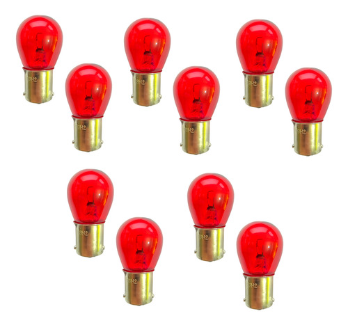 Lamparas Halogena Kobo 21w 12v 2 Polos Stop Red X10