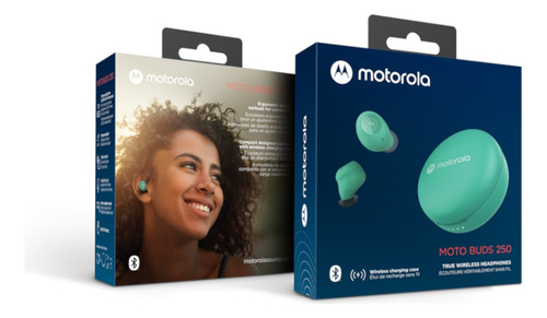 Audífonos Motorola Moto Buds 250 Bluetooth Nueva Linea 2022 Menta