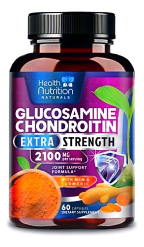 Glucosamina Msm Chondroitin 2100mg Dolor Articulares 60cap