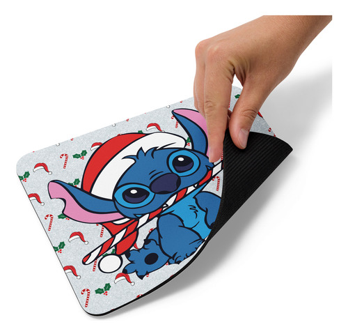 Mouse Pad Svart Diseño Stich Feliz Navidad Md2