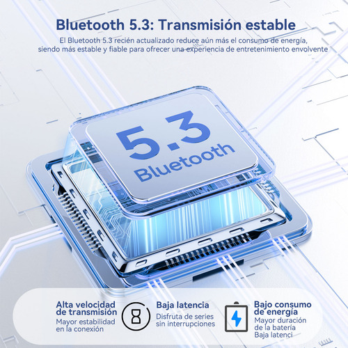 Audífonos Inalámbricos Over-ear Mecdets P9 Pro Max Con Bluetoothcon Micrófono Integrado y Cancelación de Ruido Color Azul