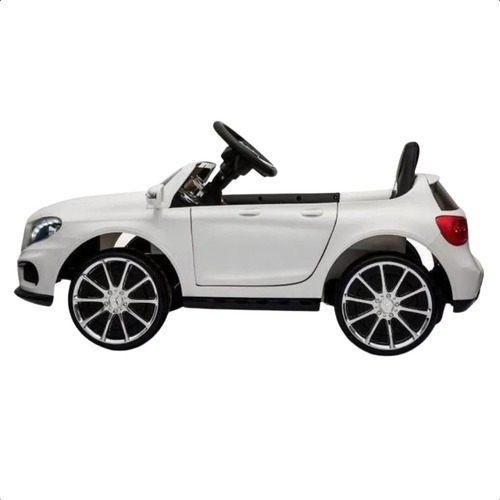 Mini coche eléctrico para niños Mercedes de 12 V, blanco, con control en C, voltaje 110 V/220 V