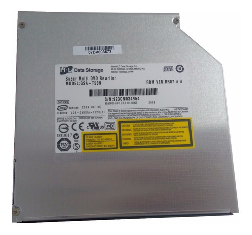 Gravadora Dvd Drive Original Notebook Samsung R430 R440 R480