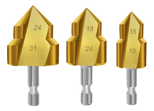 Ppr Lifting Stepped Drill Water Pipe 20mm 25mm 32mm 3 Peças