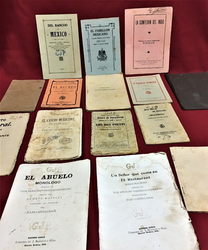 Libretos De Teatro Y Opera Antiguos 15pz Siglo Xix-xx Notas