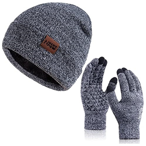 Gorros Sombreros Y Boinas Guantes Bufanda Gris