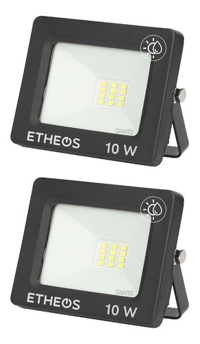 Pack X2 Reflector Proyector Led 10w Ip65 Apto Exterior