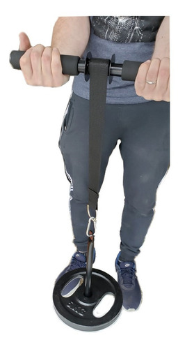 Ejercitador De Antebrazo Mancuerna Fuerza Discos Servicegym Color Azul