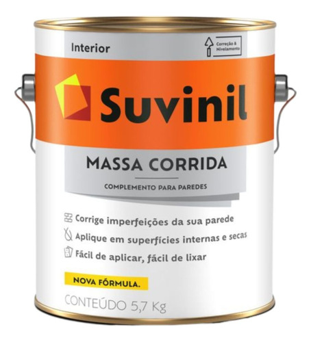 Massa Corrida Suvinil 3,6 Litros 5,7 Kg