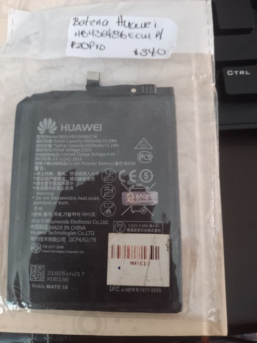 Bateria Huawei Hb436486ecw