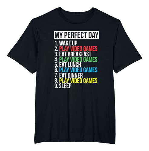 Playera Día Perfecto Gamer, Camiseta Aventura Virtual