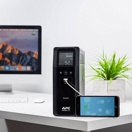 APC Back-UPS Pro BR BR1100M2-LM 1100VA entrada y salida de 120V negro