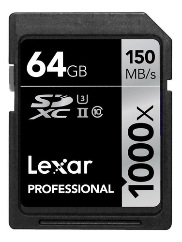 Tarjeta de memoria Lexar LSD64GCRB-1000  Professional 1000x 64GB