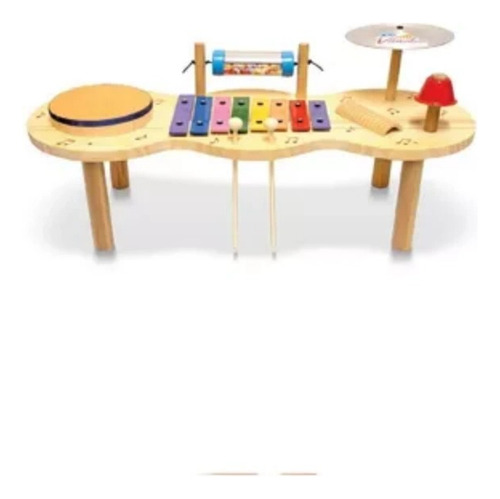Xilofone / Metalofone Vanguarda Infantil Com 8 Notas Baqueta Cor Colorido
