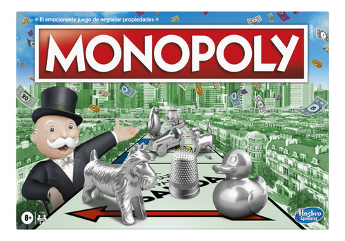 Hasbro Monopoly Clásico C1009 Español - Juego De Mesa