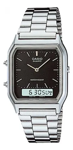 Relógio Casio Unissex Vintage Prata Aq-230a-1dmq