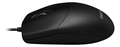 Mouse Com Fio Philips Óptico Ergonômico Com 3 Botões