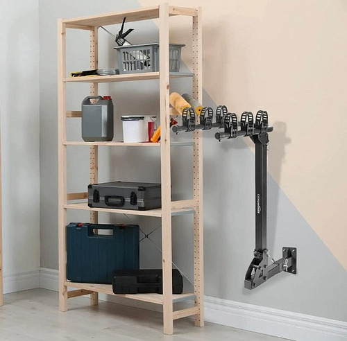 Soporte Pared Porta Bicicletas Cubo 2 P. Guardar / Musicarro