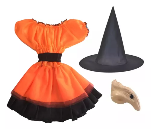 Accesorios Para Disfraces De Halloween, Sombrero De Bruja, Disfraz De  Cosplay De Halloween De Nariz Larga Para Niñas