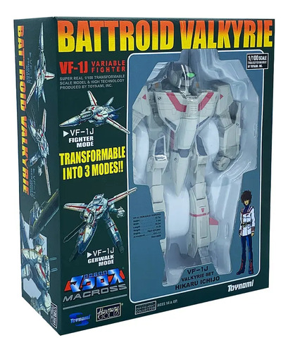 Figura Robotech Macross: Varitech Vf-1j Rick Hunter. Toynami